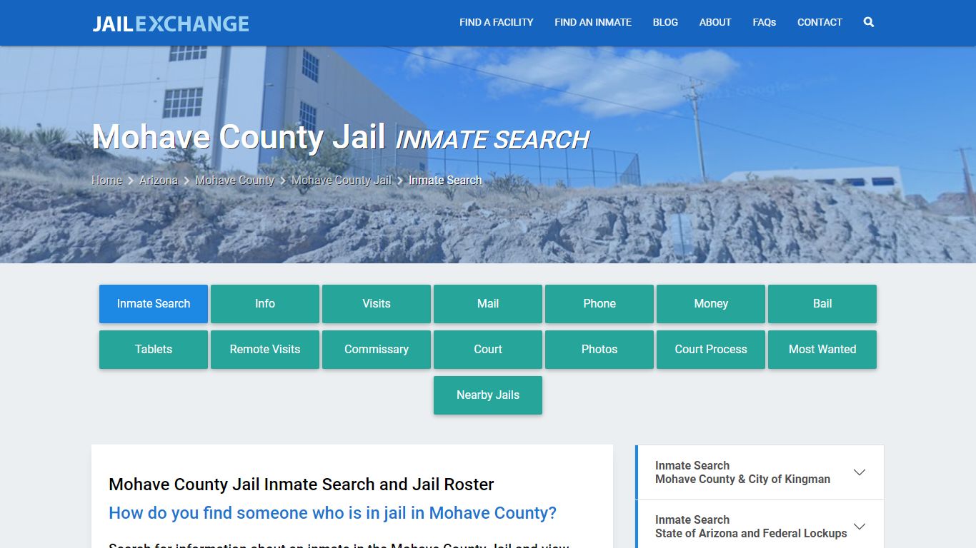 Inmate Search: Roster & Mugshots - Mohave County Jail, AZ